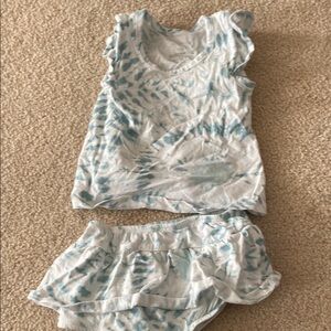 Baby Tie-Dye Tank Top and Shorts Set
